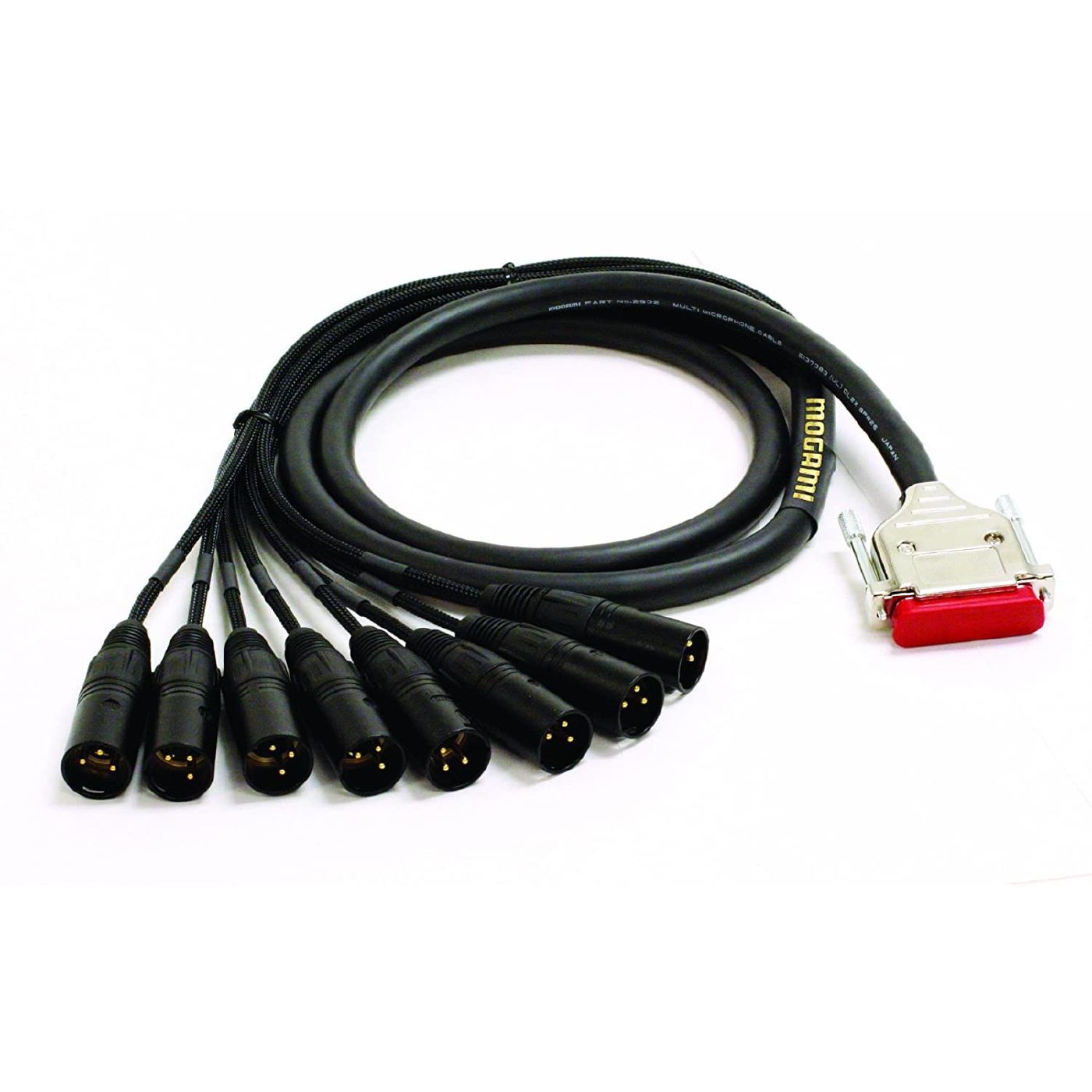 Mogami Gold DB25 to 8x Male XLR Cable - 5 Foot