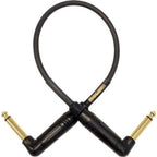 Mogami Gold Right Angle to Right Angle Jack Pedal Accessory Cable - 10 Inch