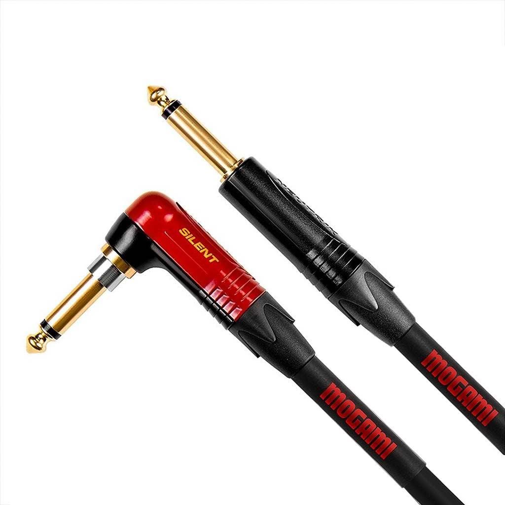 Mogami Overdrive Right Angle Silent Jack Guitar Cable - 20 Foot