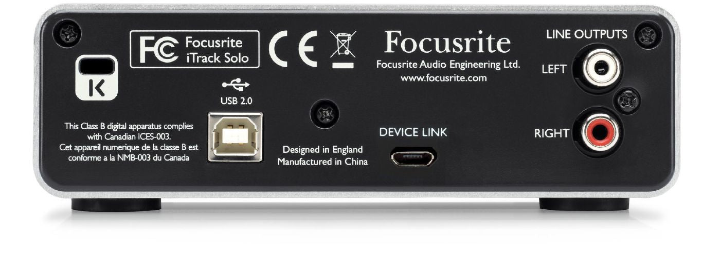 Focusrite iTrack Solo Lightning/USB Audio Interface