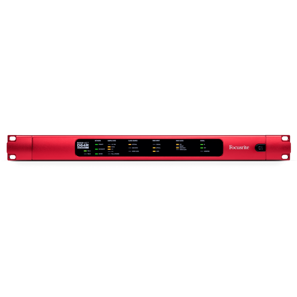 Focusrite REDNET D64R 64 Channel Rackmount Interface MADI I/O with Dual PSUs