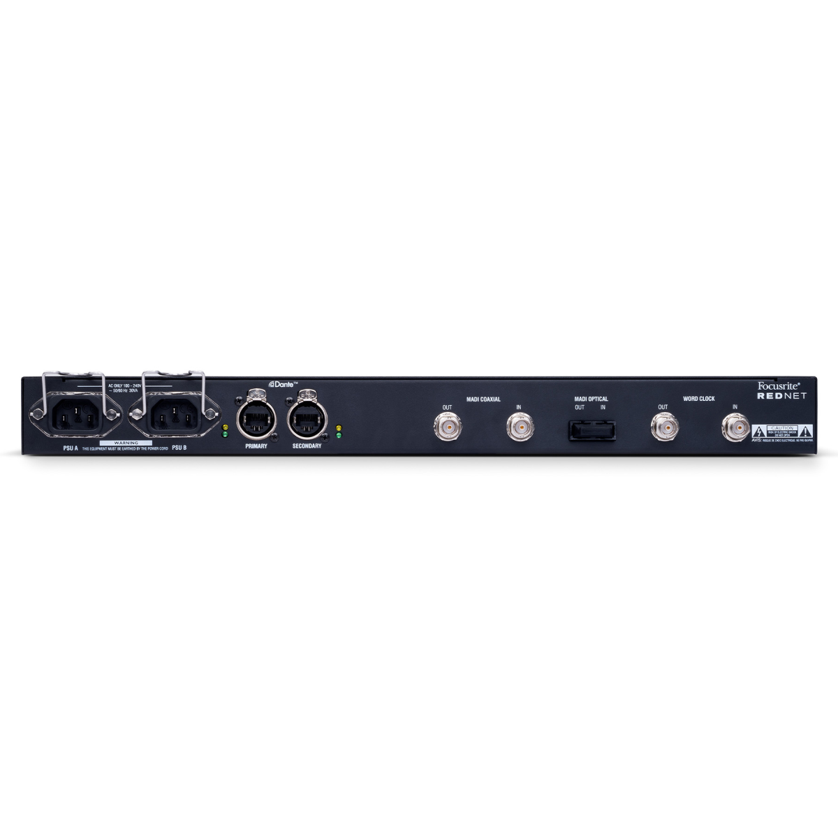 Focusrite REDNET D64R 64 Channel Rackmount Interface MADI I/O with Dual PSUs