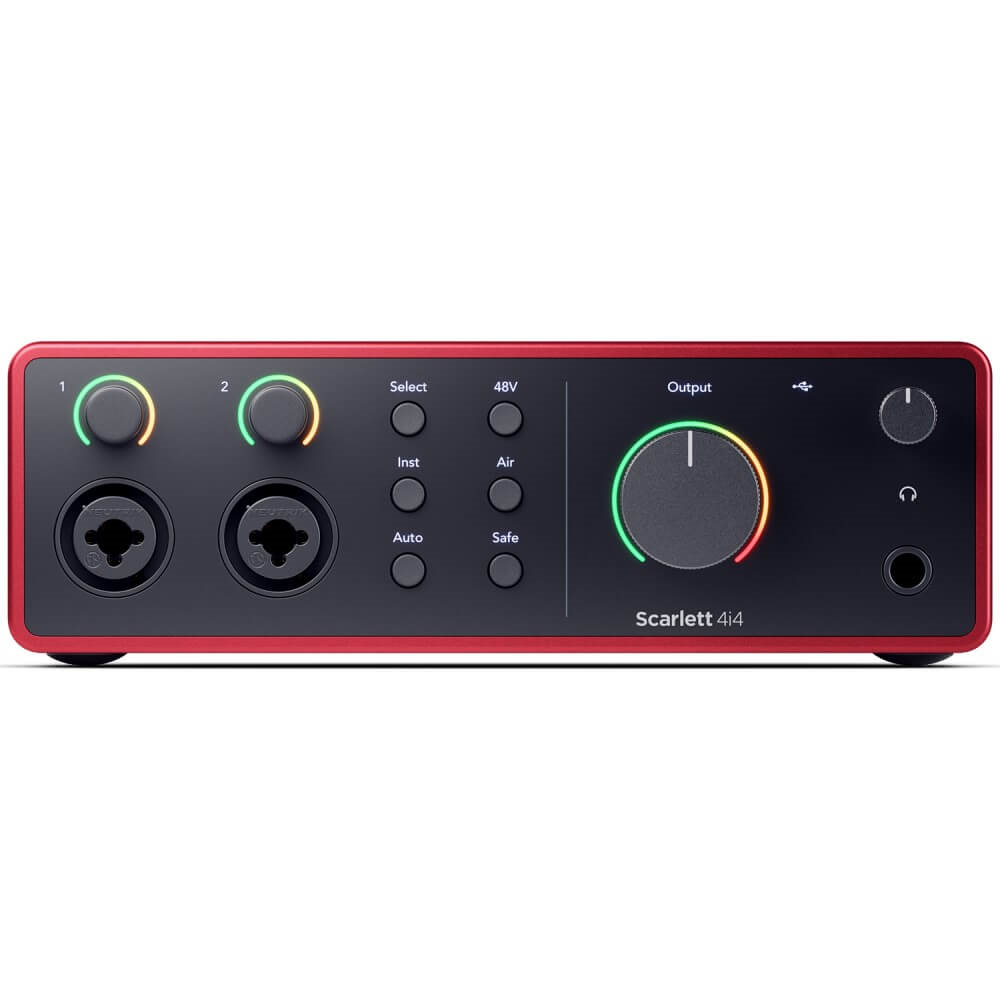 Focusrite Scarlett 4i4 4th Gen USB Audio Interface with Air Mode