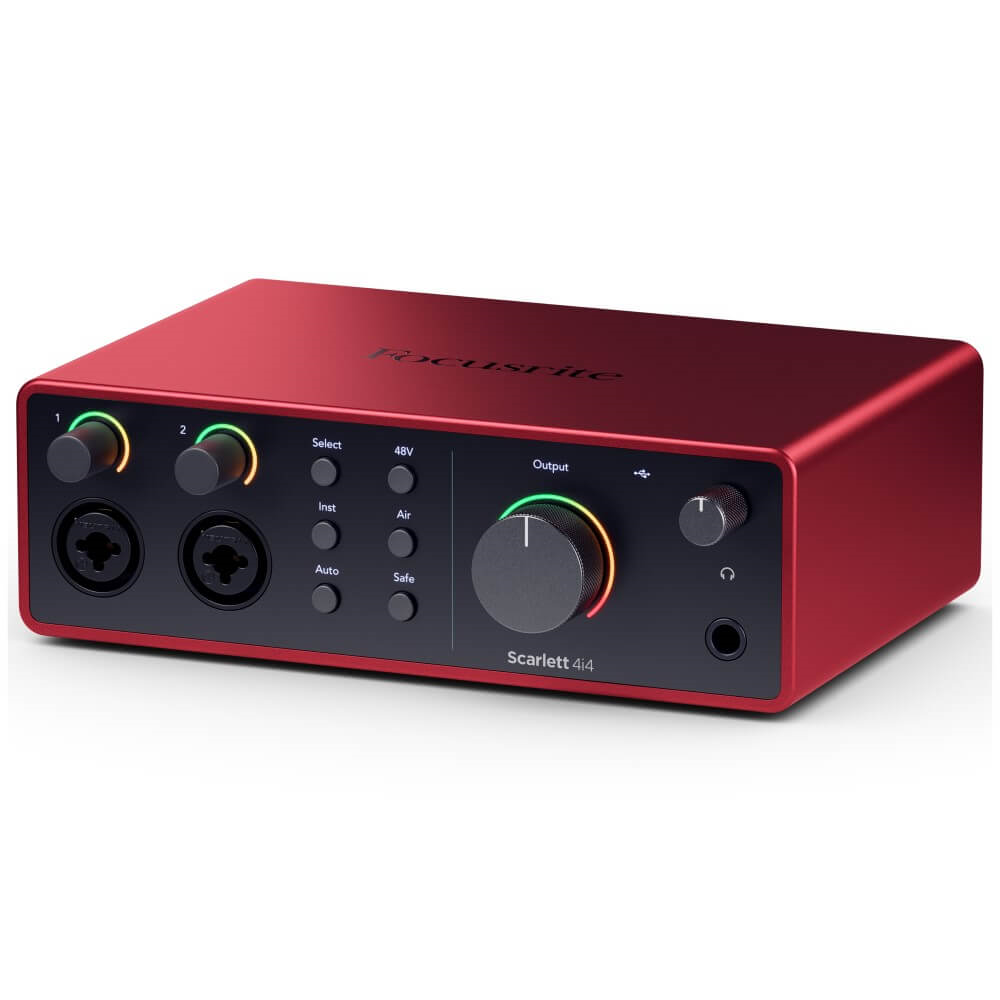 Focusrite Scarlett 4i4 4th Gen USB Audio Interface with Air Mode