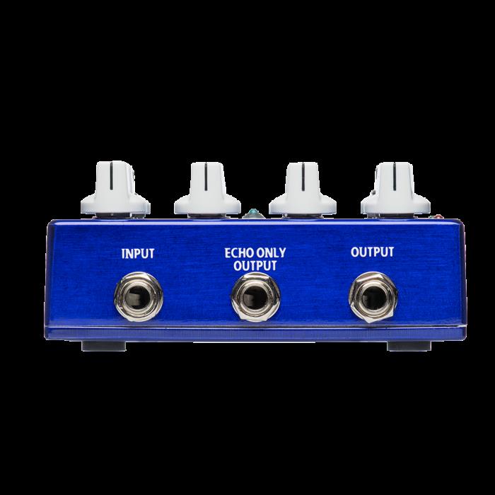 Mad Professor Dual Delay effects pedal shown with dual delay controls and footswitch, compact guitar effects pedal for versatile sound.