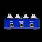 Mad Professor Dual Delay effects pedal shown with dual delay controls and footswitch, compact guitar effects pedal for versatile sound.