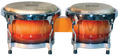 Mano Percussion MP1769 Professional Cuban-Style 7/8¬Ω Bongos - Sunburst