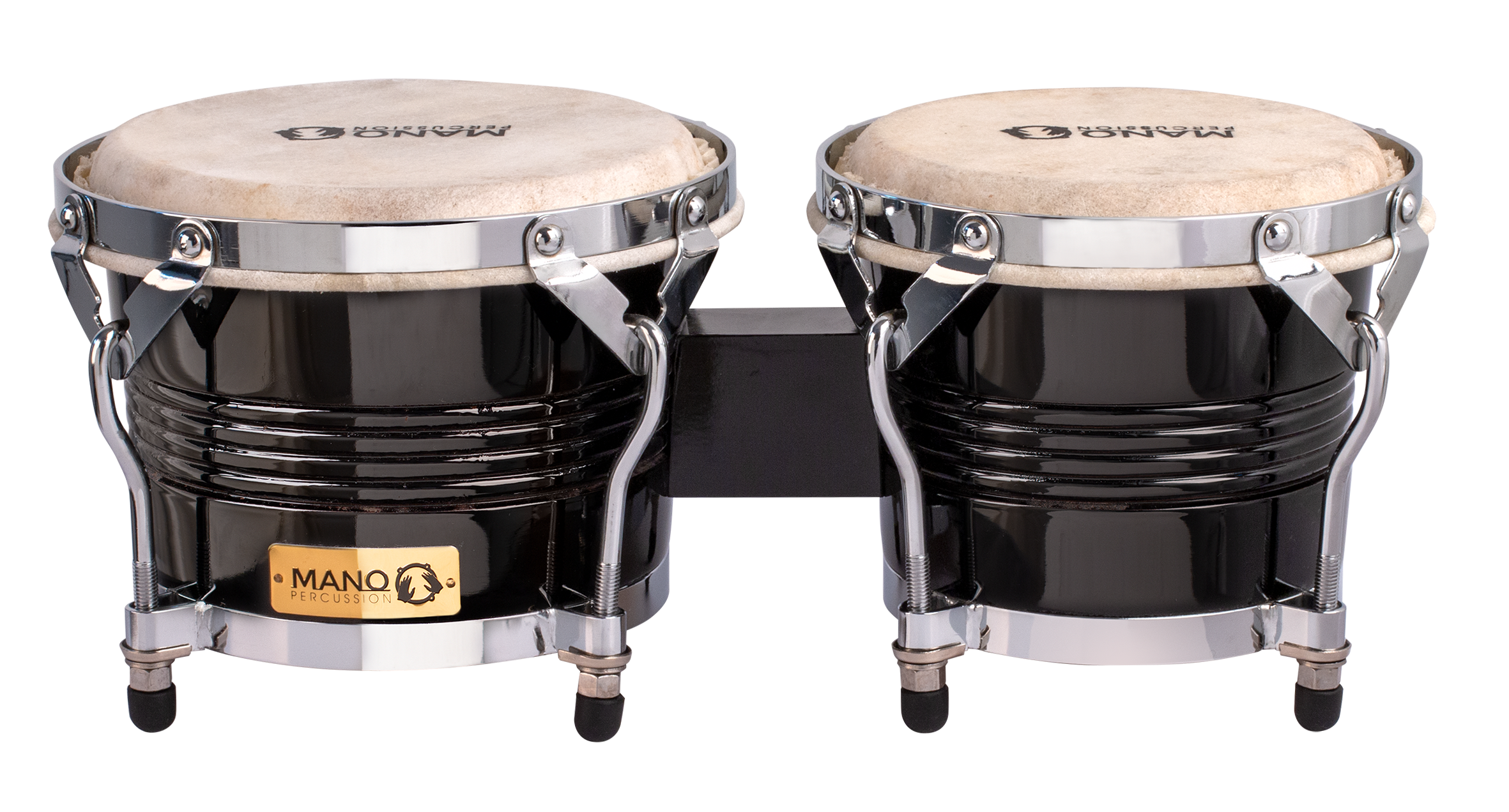 Mano Percussion MP1778BK 7 & 8in Bongos in Black