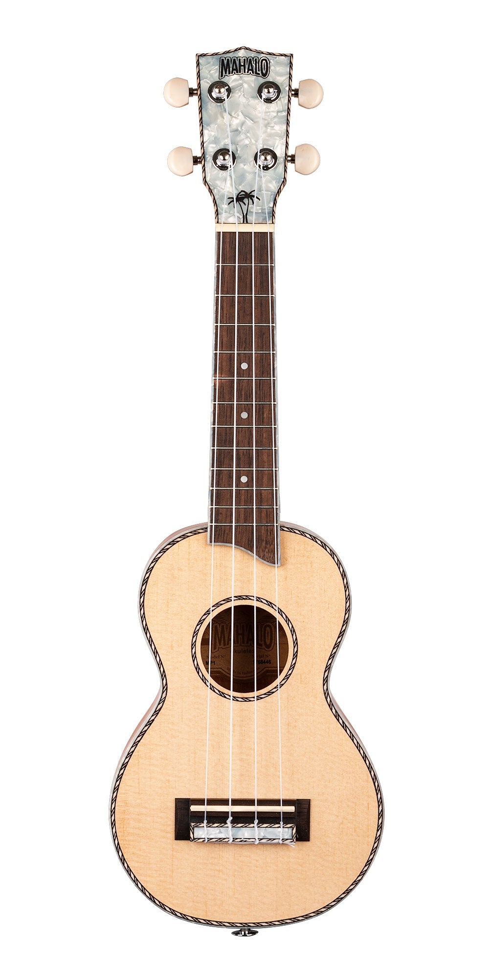 Mahalo Pearl Series MP1 Soprano Ukulele - Natural Matte