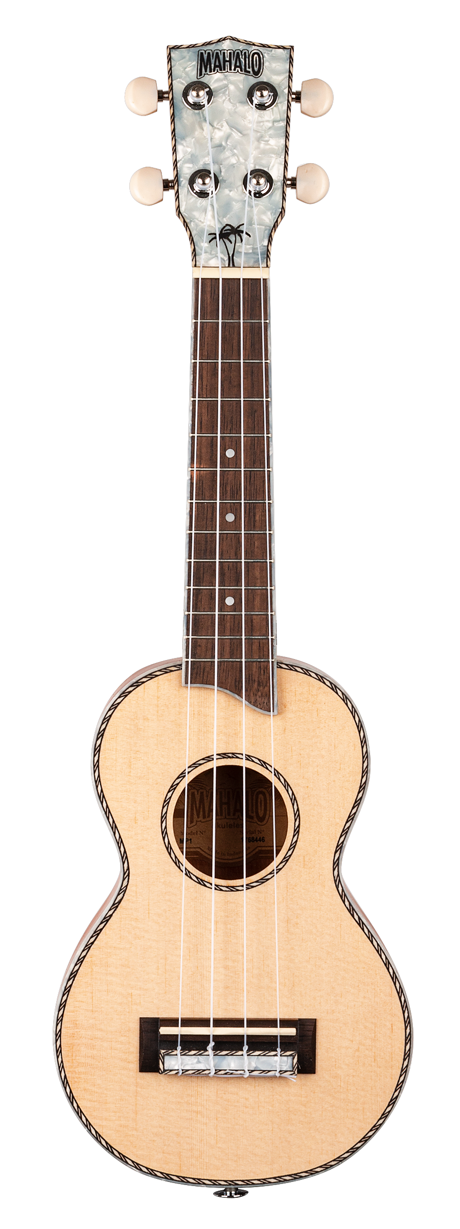 Mahalo Pearl Series MP1 Soprano Ukulele - Natural Matte