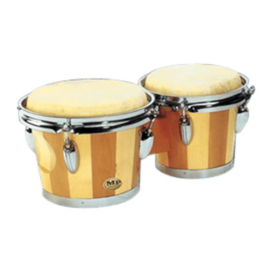Mano Percussion MP714 Tunable Two-Tone 6/7 Bongos - Dark and Light Brown