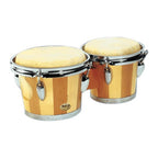 Mano Percussion MP714 Tunable Two-Tone 6/7 Bongos - Dark and Light Brown