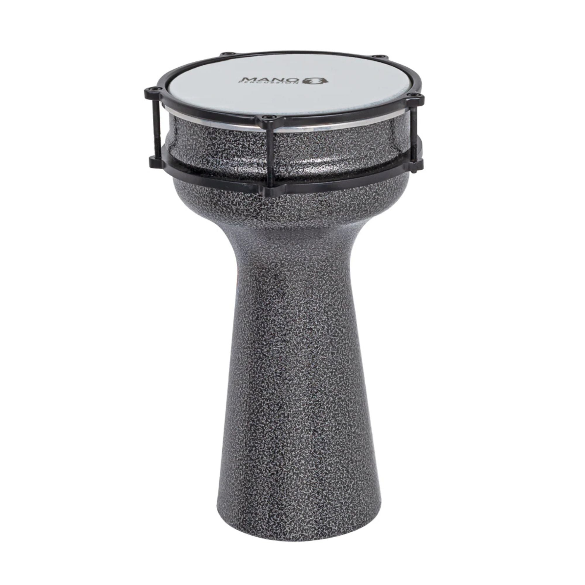Mano Percussion MP978B Tunable 7.75 Aluminum Darbuka - Black Pewter