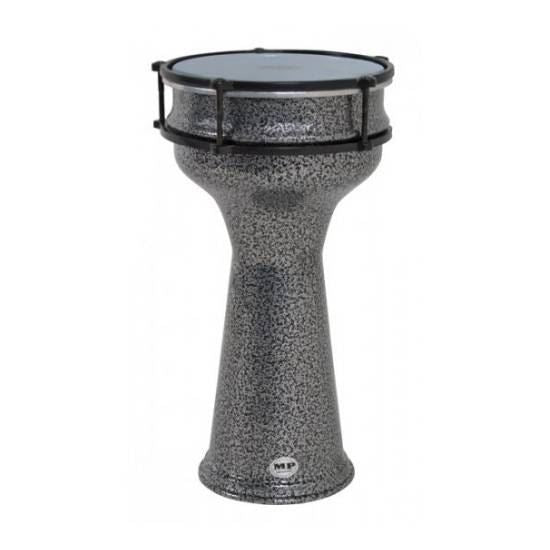 Mano Percussion MP978B Tunable 7.75 Aluminum Darbuka - Black Pewter