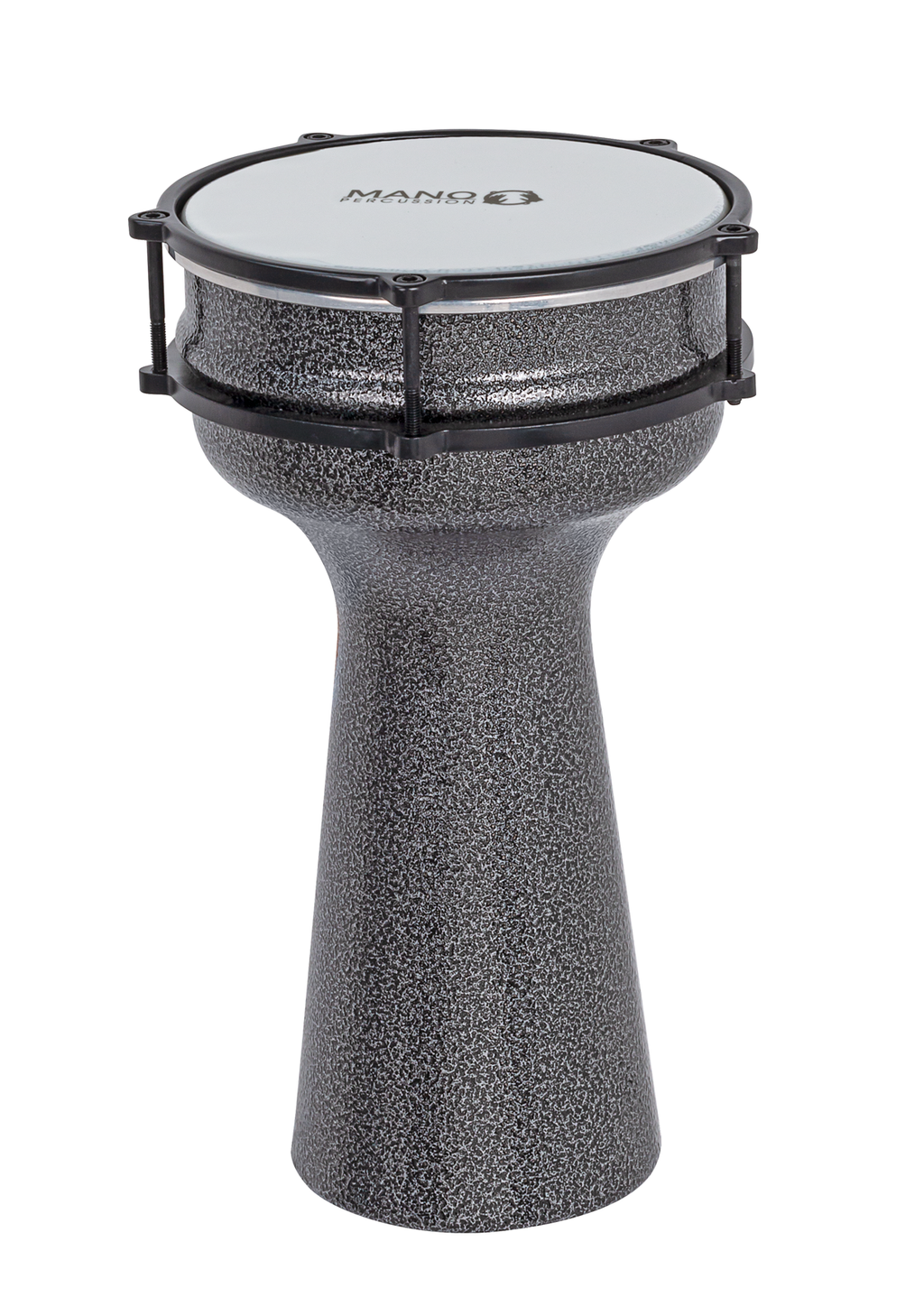 Mano Percussion MP978B Tunable 7.75 Aluminum Darbuka - Black Pewter