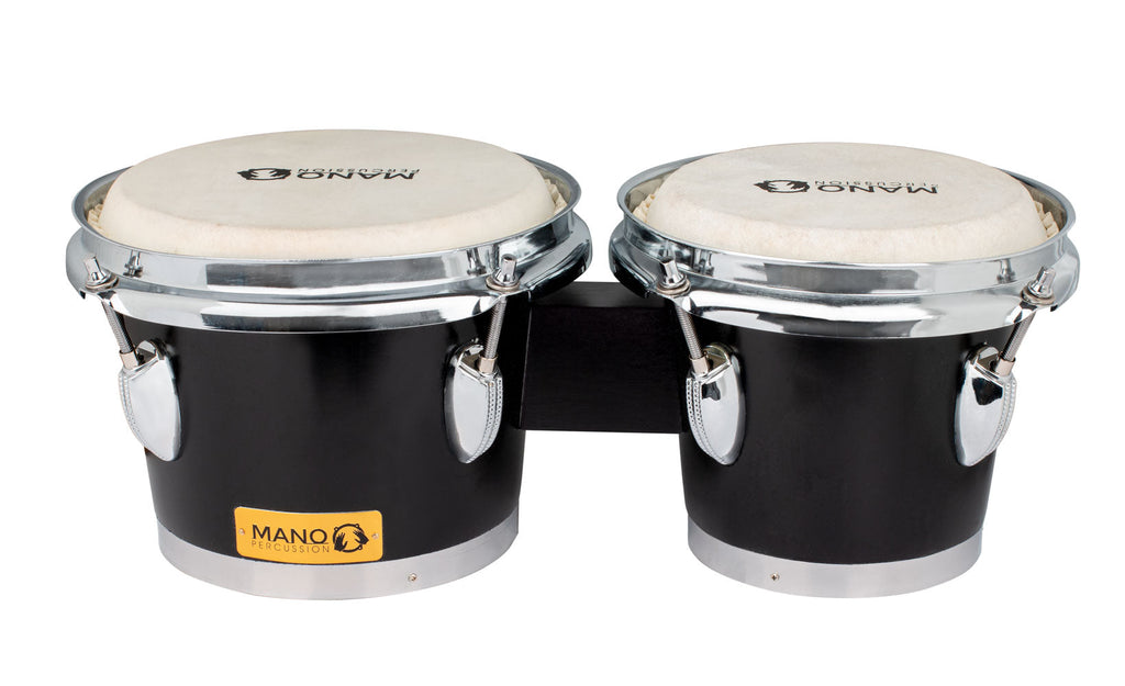 Mano Percussion MPB123MBK Tunable 6 & 7 Bongos in Matte Black