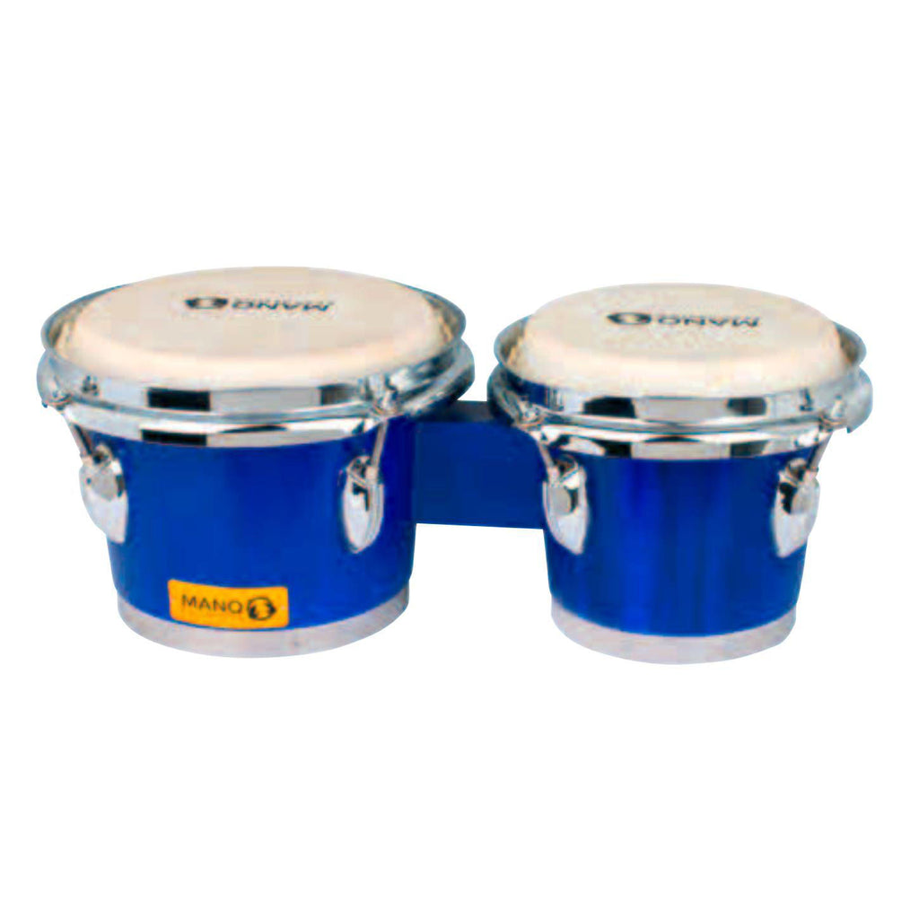 Mano Percussion MPB123 Tunable 6 & 7 Bongos in Matte Blue