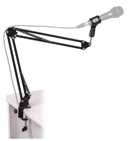 Platinum MPC1BK Microphone Arm Stand on Flexible Boom Scissor