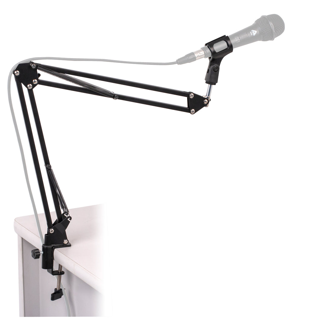 Platinum MPC1BK Microphone Arm Stand on Flexible Boom Scissor