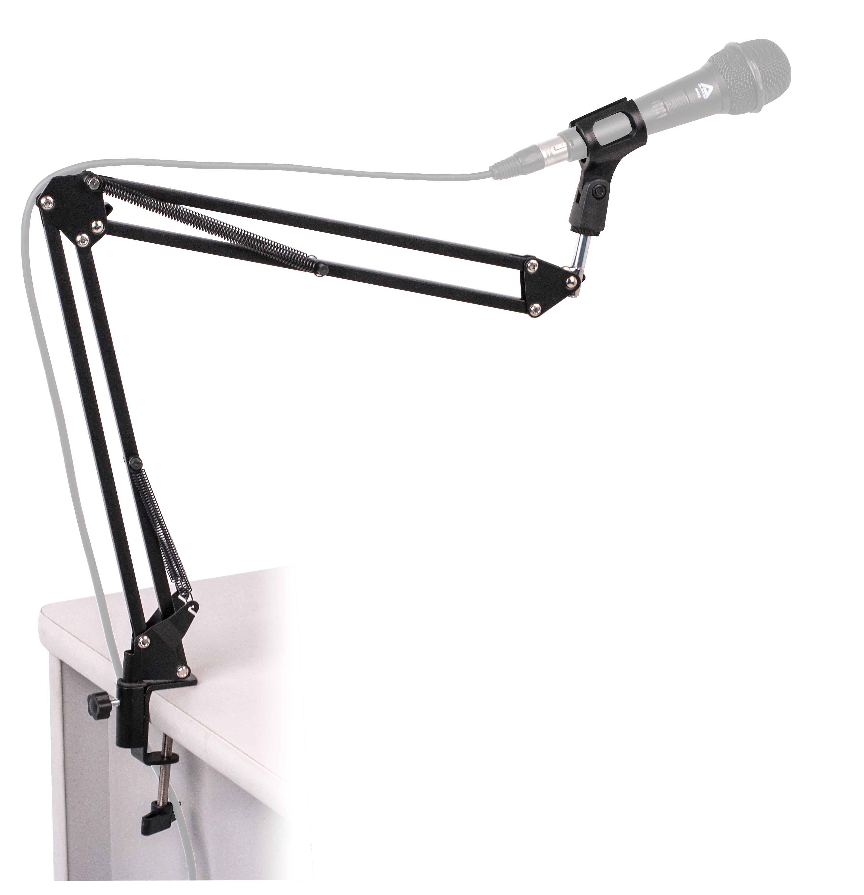 Platinum MPC1BK Microphone Arm Stand on Flexible Boom Scissor