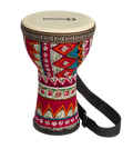 Mano Percussion MPC23 6 Pre-Tuned Djembe - Red & Blue Cloth