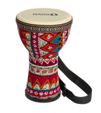 Mano Percussion MPC23 6 Pre-Tuned Djembe - Red & Blue Cloth