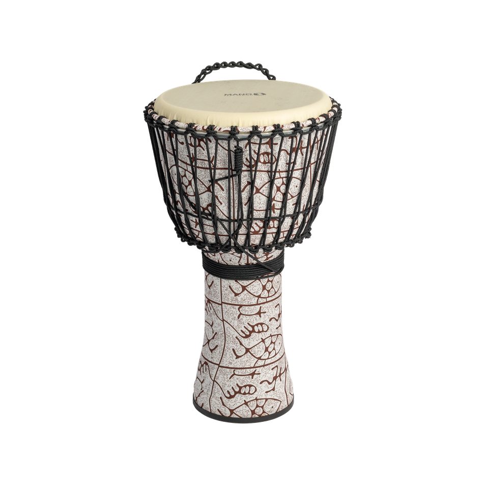 Mano Percussion MPC33 12in Rope Tuneable Djembe - Natural Tone Finish
