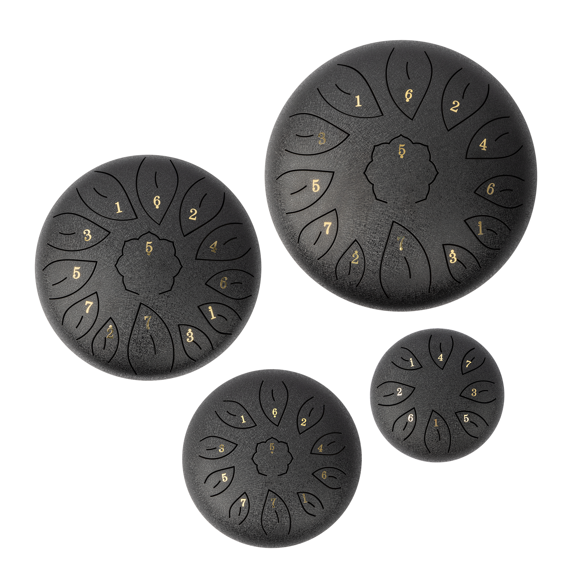 Mano Percussion 8 Tongue Drum Black