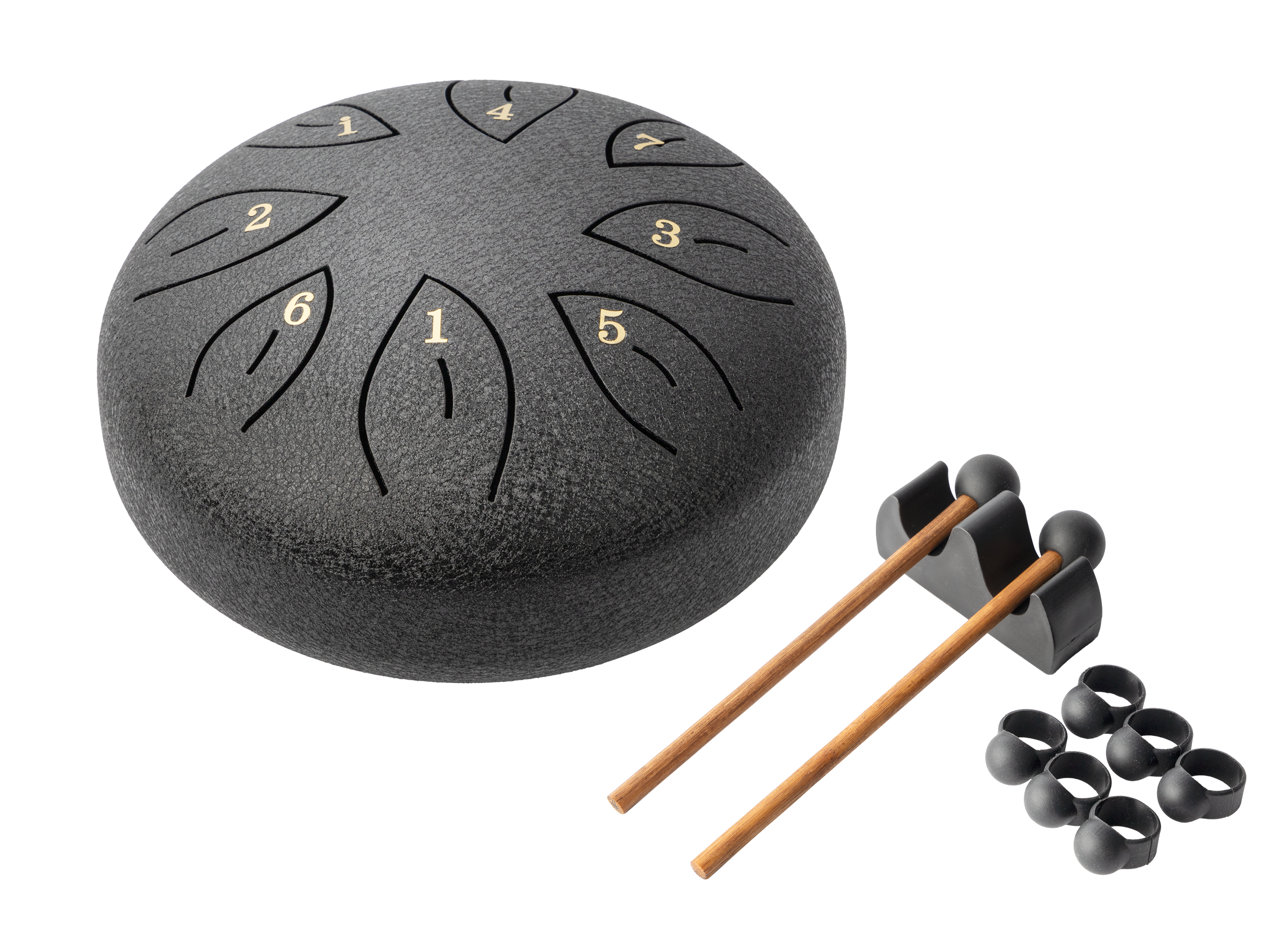 Mano Percussion 6 Tongue Drum Black