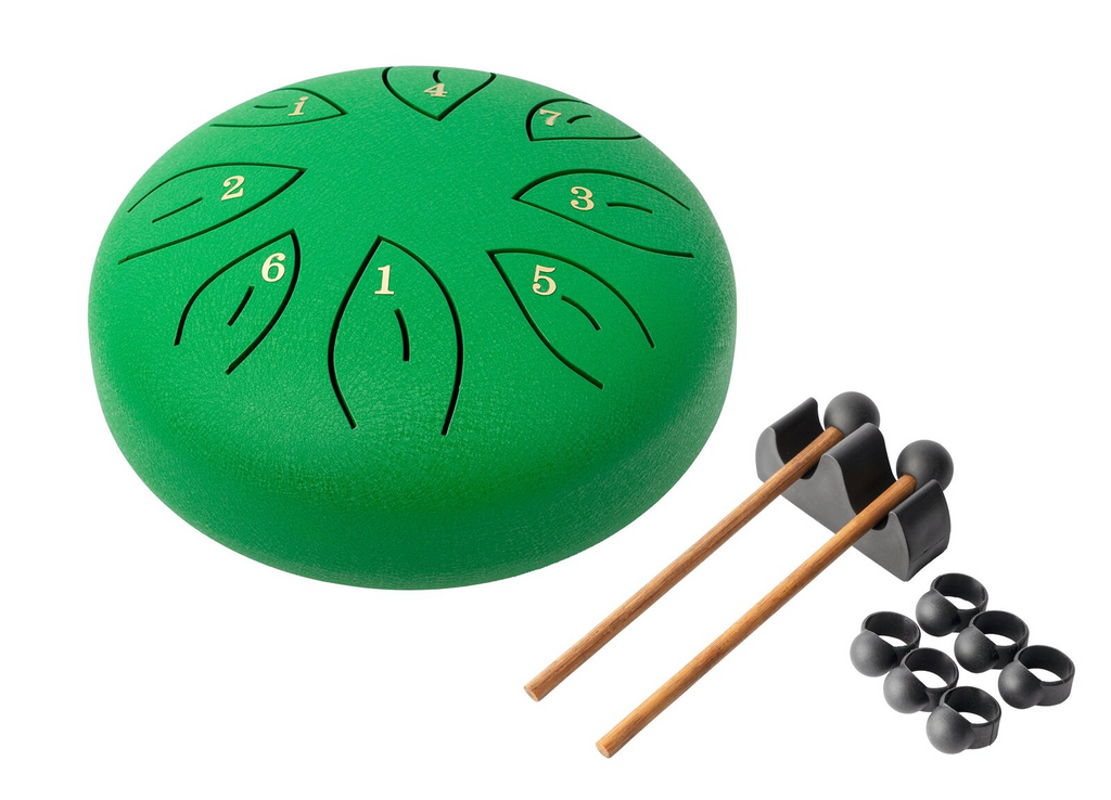 Mano Percussion 6 Tongue Drum Green