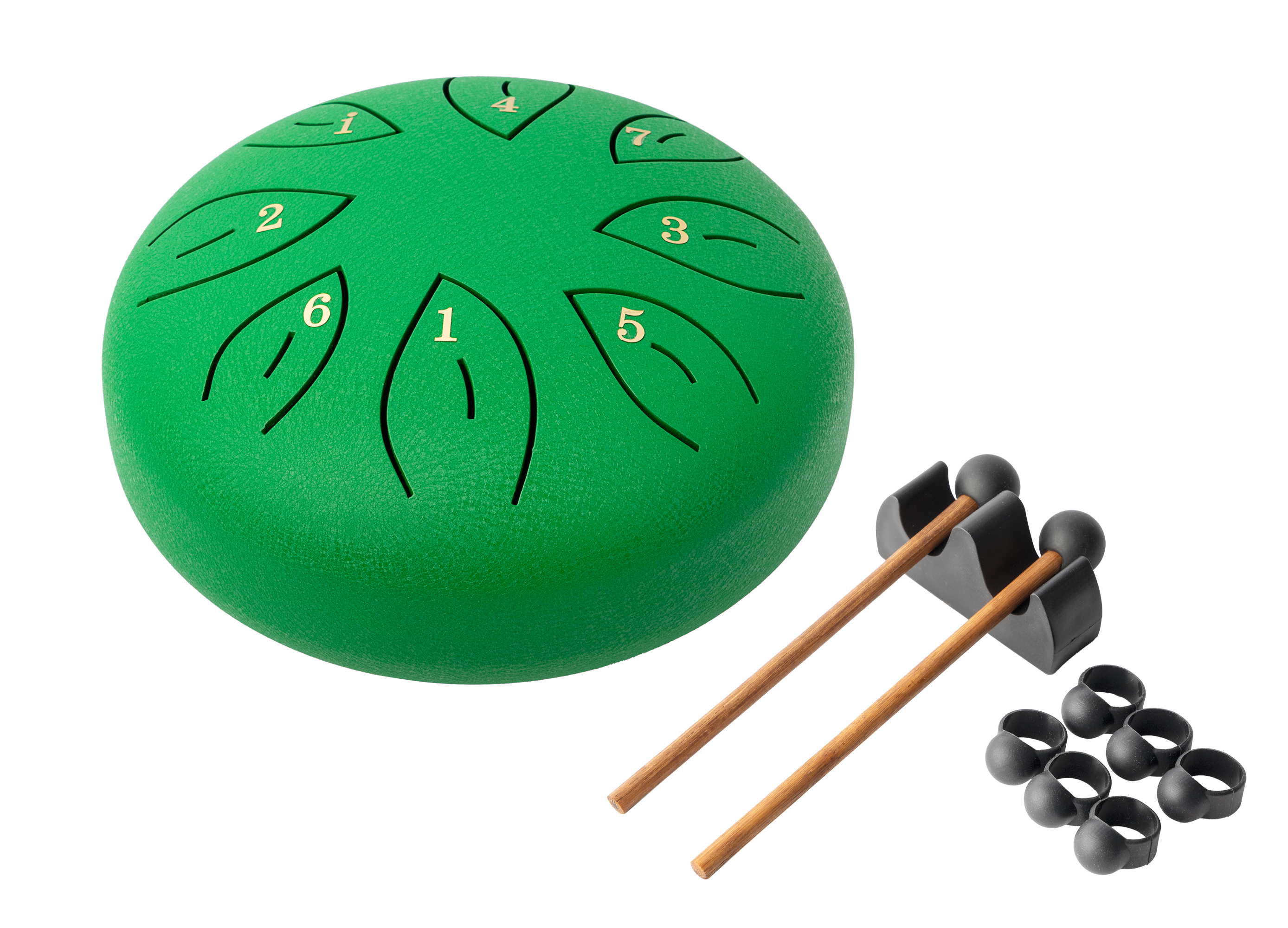 Mano Percussion 6 Tongue Drum Green
