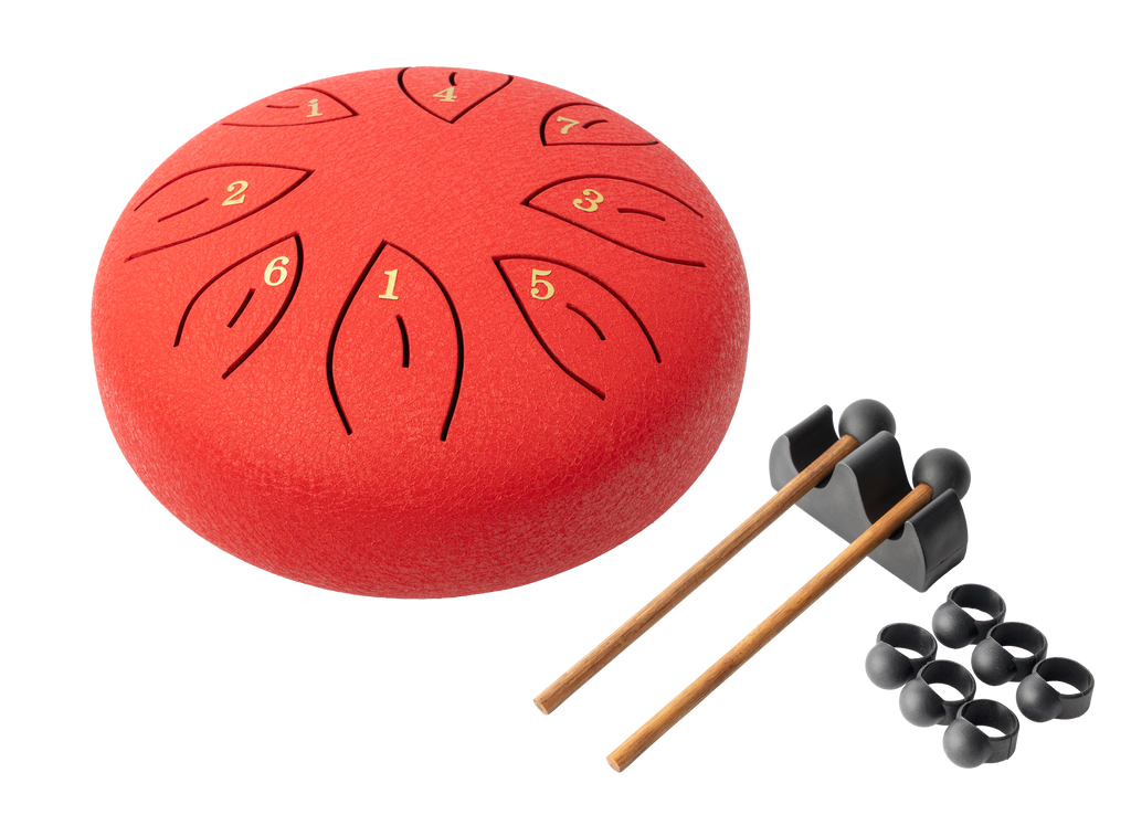 Mano Percussion 6 Tongue Drum Red