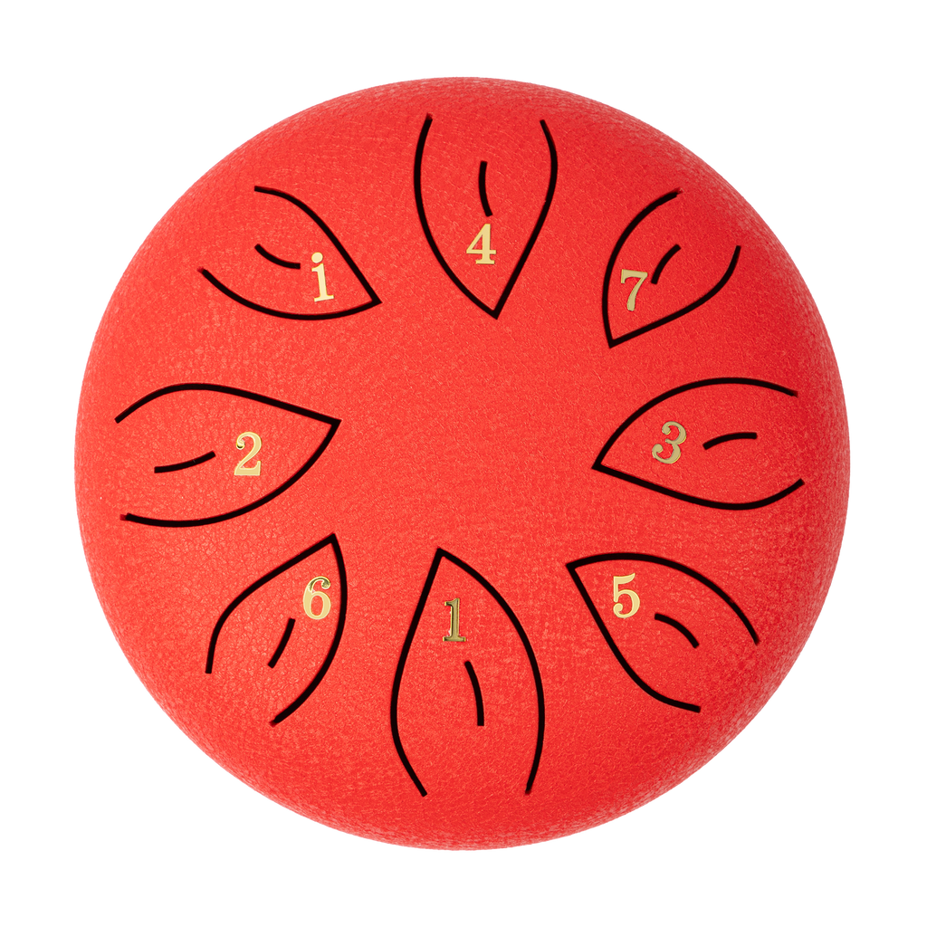 Mano Percussion 6 Tongue Drum Red