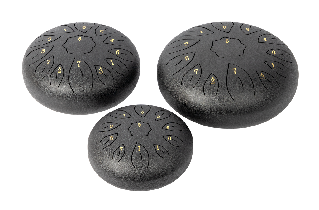Mano Percussion 8 Tongue Drum Black