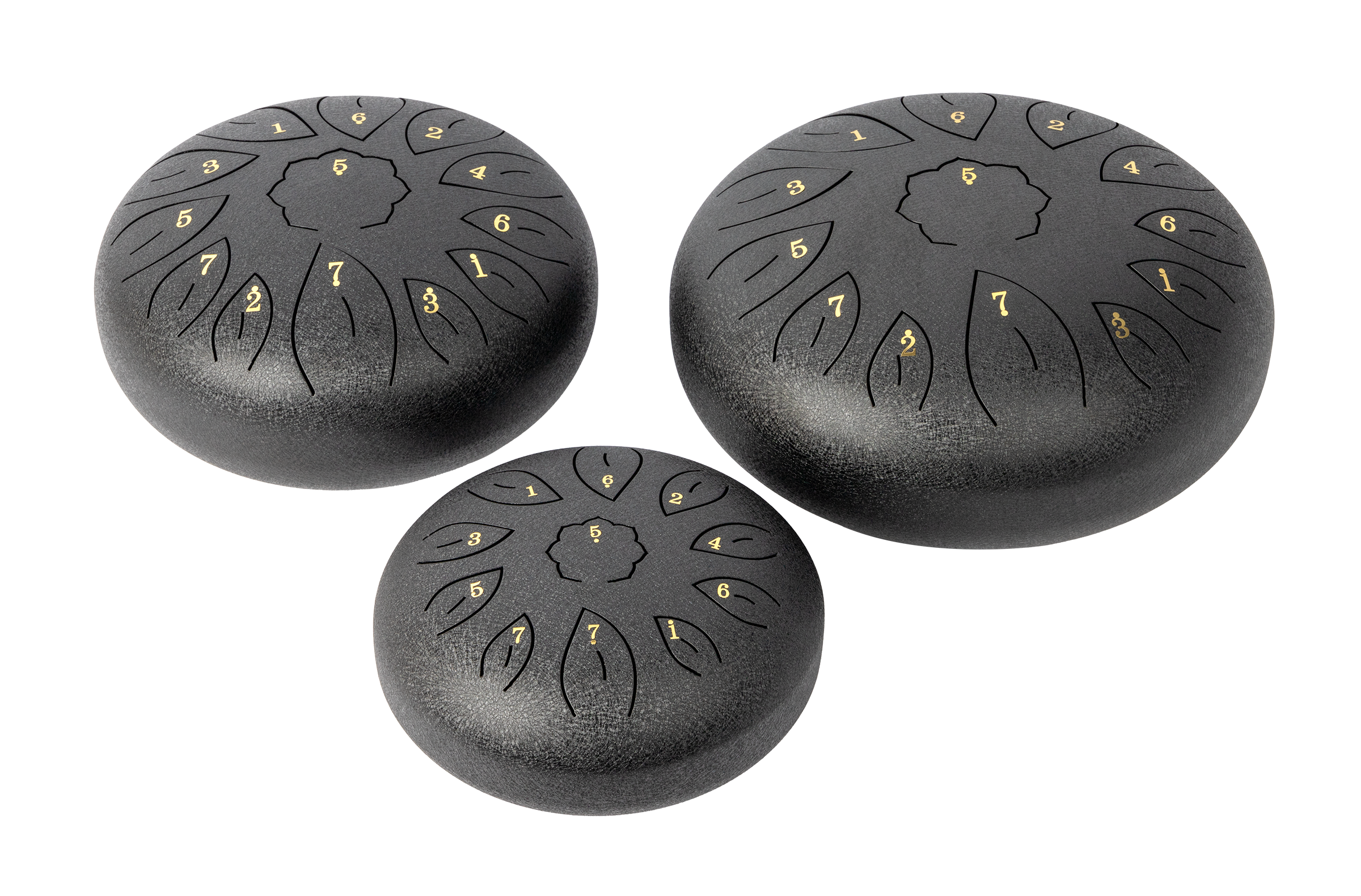 Mano Percussion 8 Tongue Drum Black