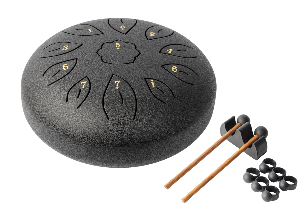 Mano Percussion 8 Tongue Drum Black