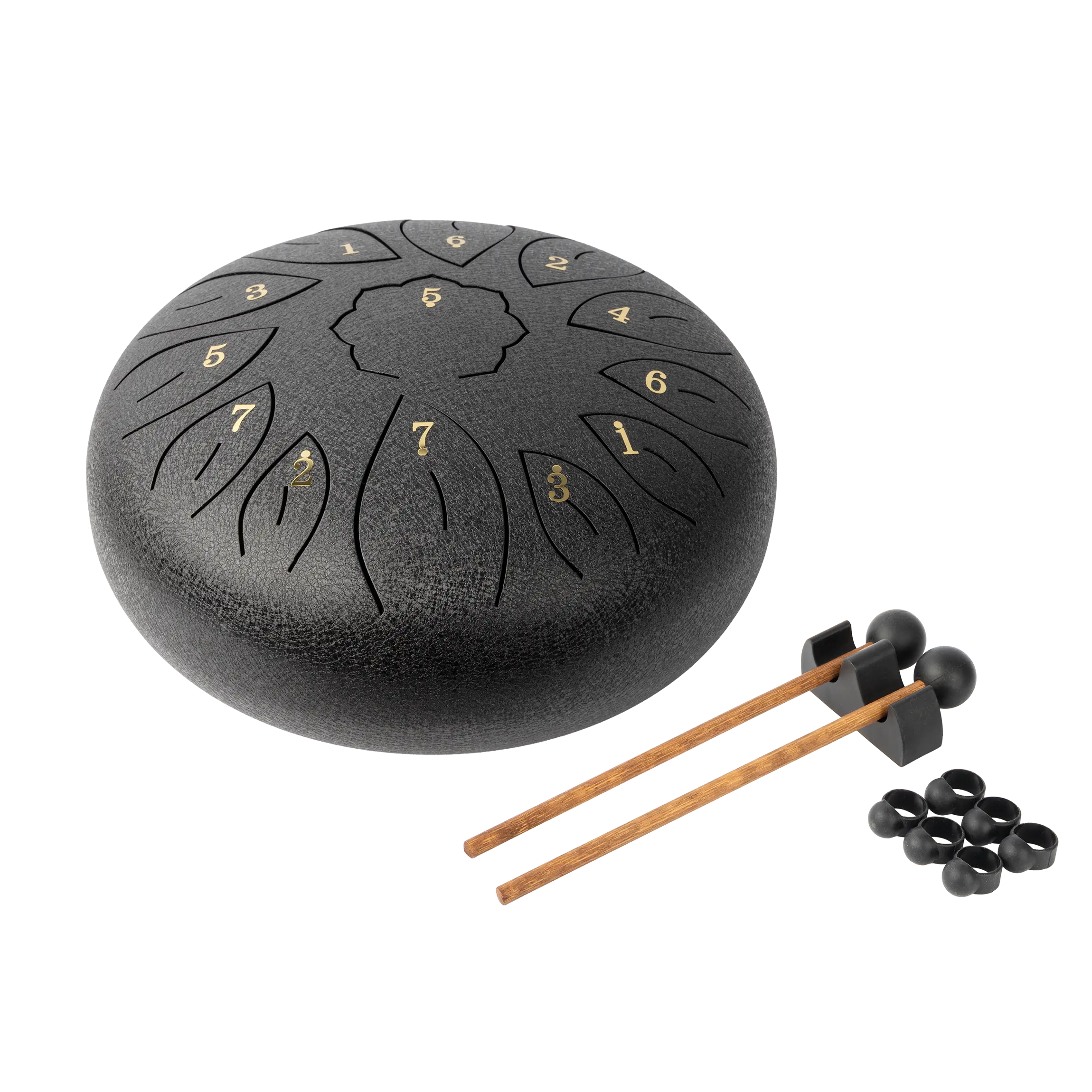 Mano Percussion 10 Tongue Drum Black