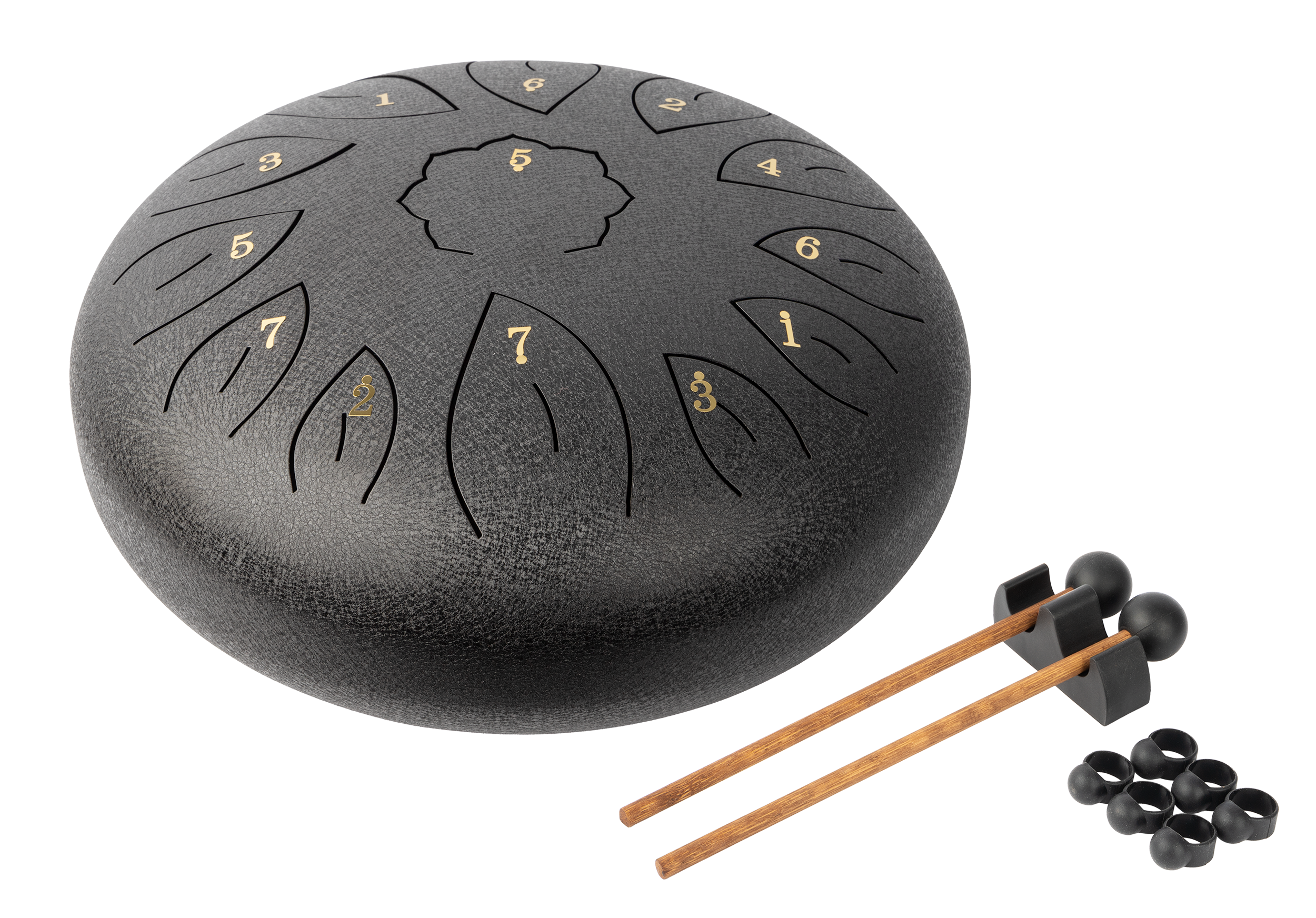 Mano Percussion 12 Tongue Drum Black