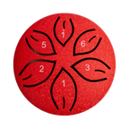 Mano Percussion 3 Tongue Drum (C Diatonic) - Red