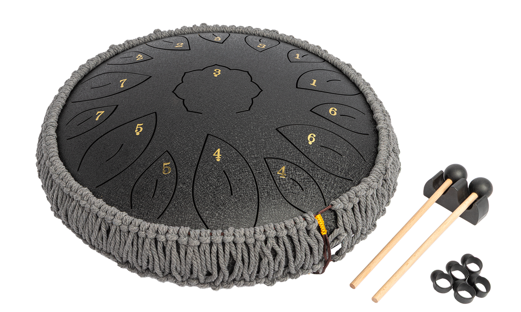 Mano Percussion 14 Tongue Drum (C Diatonic) - Black