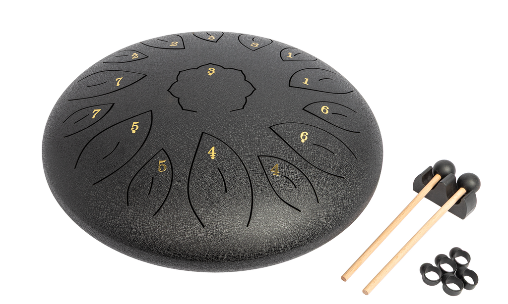 Mano Percussion 14 Tongue Drum (C Diatonic) - Black