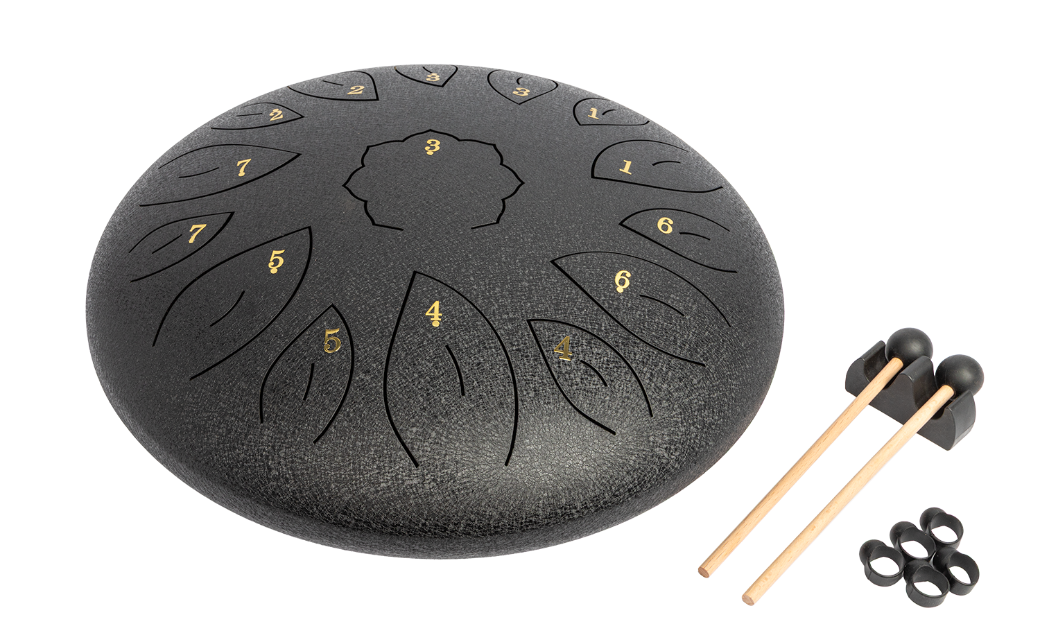 Mano Percussion 14 Tongue Drum (C Diatonic) - Black