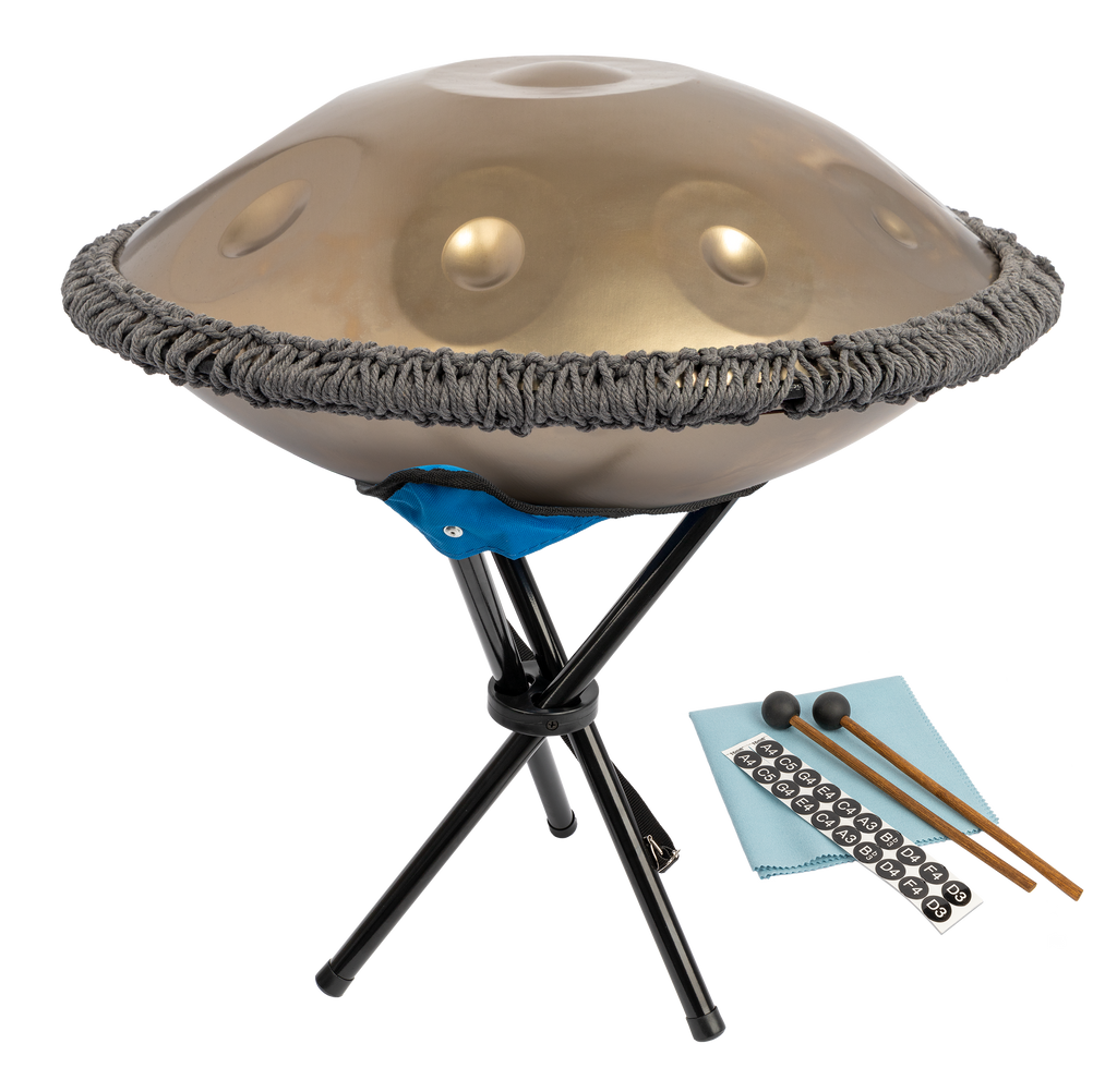 Mano Percussion ManoPan 10-Note Handpan (D Kurd Tuning) - Gold