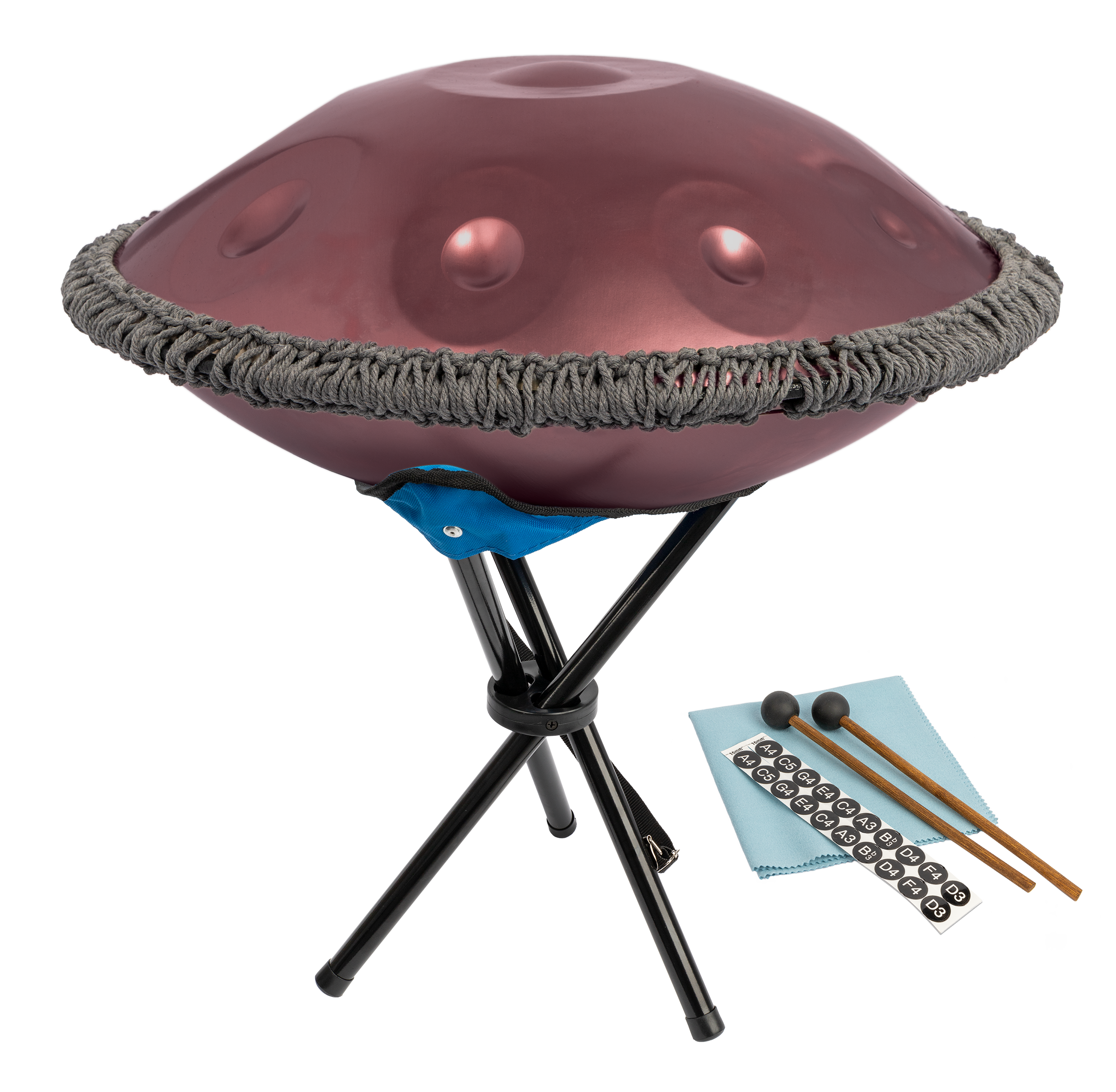 Mano Percussion ManoPan 10-Note Handpan (D Kurd Tuning) - Purple