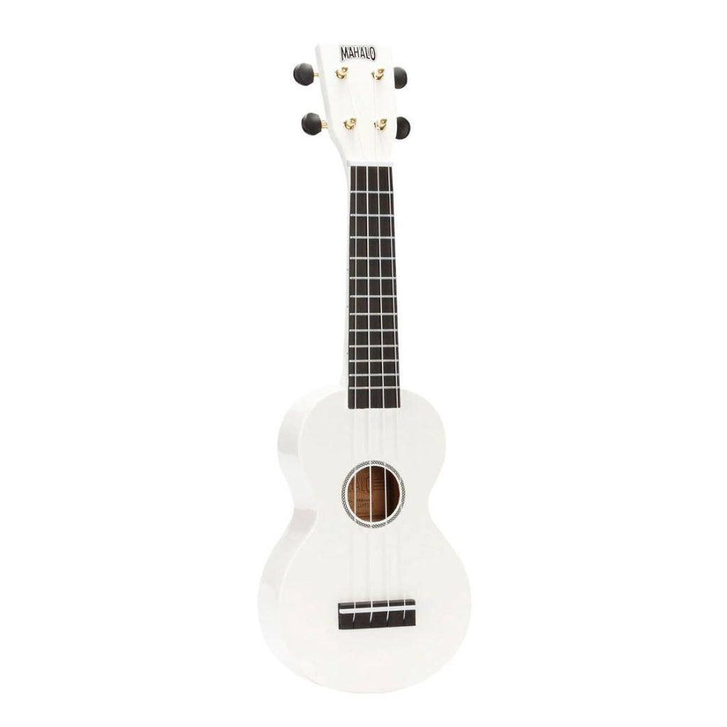 Mahalo M1 Rainbow Series Soprano Ukulele - White