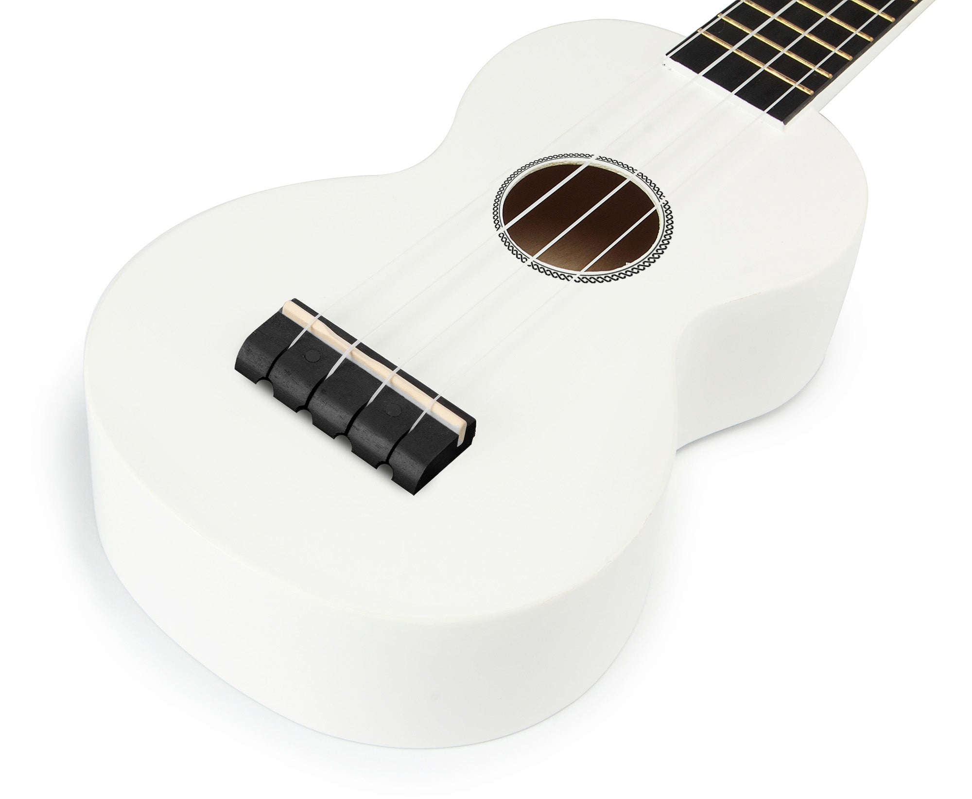 Mahalo M1 Rainbow Series Soprano Ukulele - White