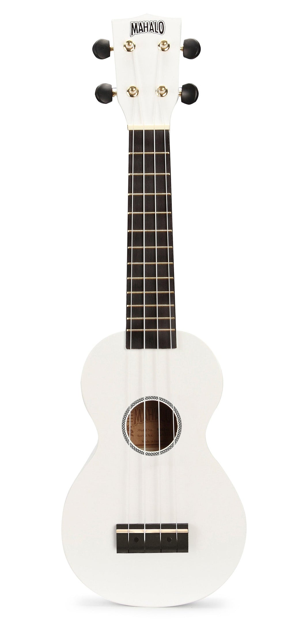 Mahalo M1 Rainbow Series Soprano Ukulele - White