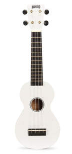 Mahalo M1 Rainbow Series Soprano Ukulele - White