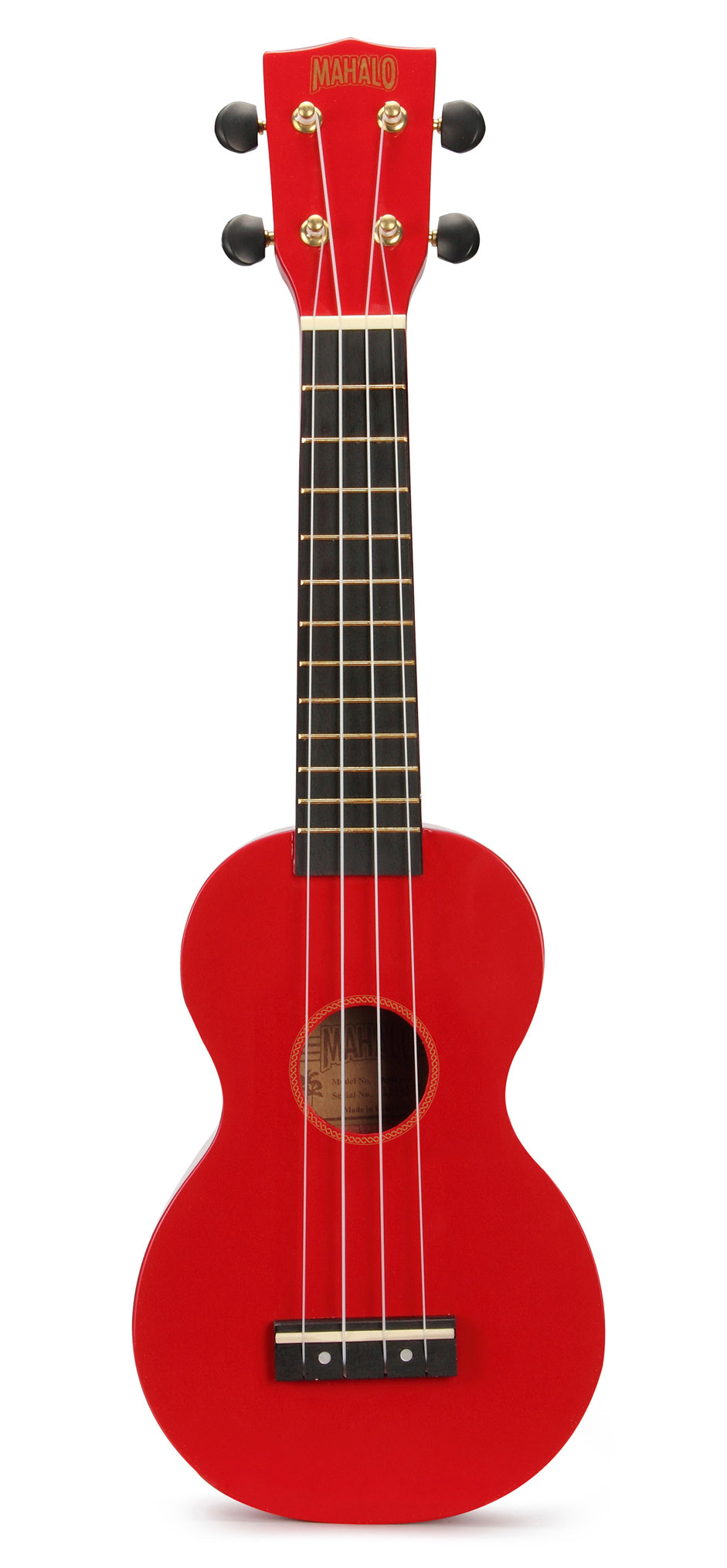 Mahalo MR1RDK Rainbow Series Ukulele Essentials Pack in Red