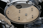 Tama Starclassic Maple 22-inch 3-piece drum kit shell pack in blue and white oyster finish, includes bass, toms, and snare drums